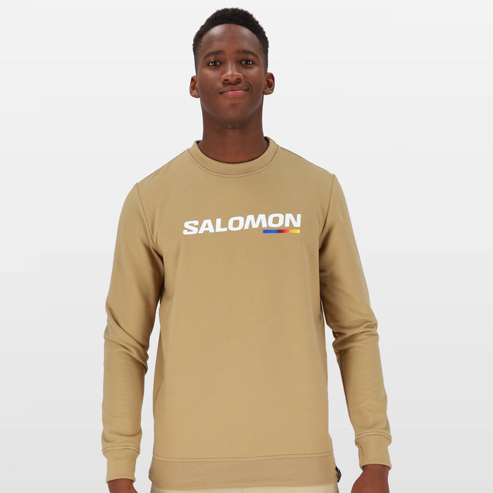 Salomon Wmf8840 Mens Race Crew Fleece Pullover Kelp