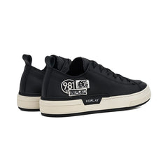Replay Mens Raily Low Double Sneakers In Black
