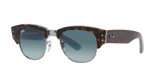 Ray-Ban Mega Clubmaster Sunglasses In Tortoise on Blue