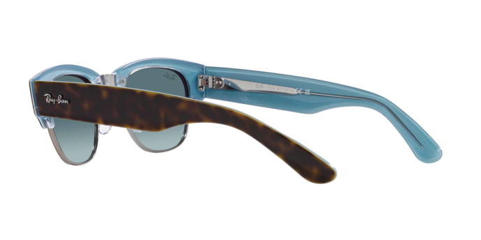 Ray-Ban Mega Clubmaster Sunglasses In Tortoise on Blue
