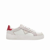 Replay Mens Evan Edit Suede Shoes In Ecru Red