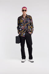 Just Cavalli 75Oal2S1 Ns338 S Print Vi Shirt Black