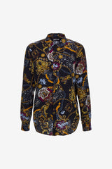 Just Cavalli 75Oal2S1 Ns338 S Print Vi Shirt Black