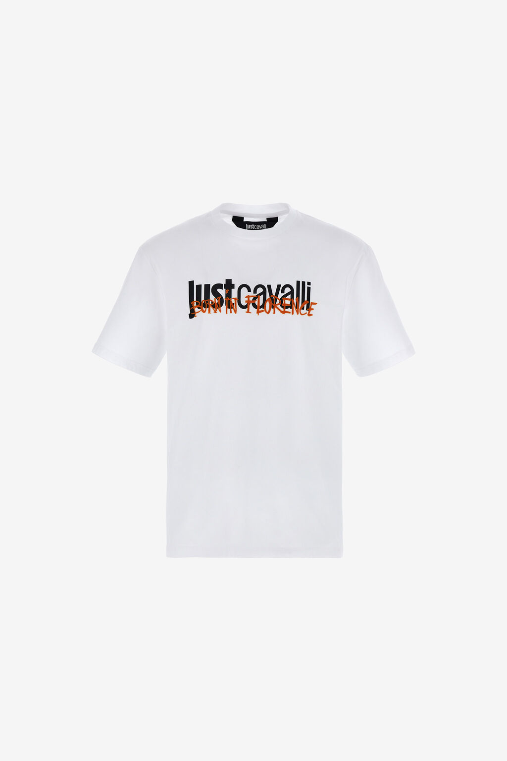 Just Cavalli 75Oahg04 Cj300 R Just Florence Flk T-Shirt White