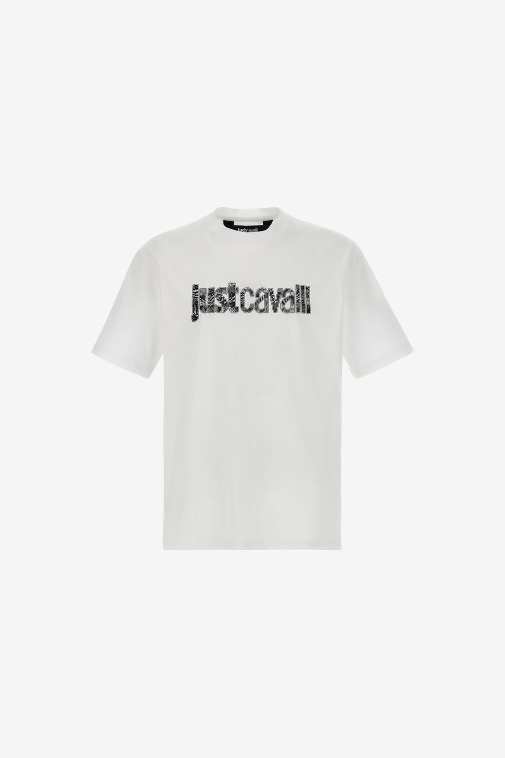 Just Cavalli 75Oahg05 Cj300 R Logo Knitt T-Shirt White