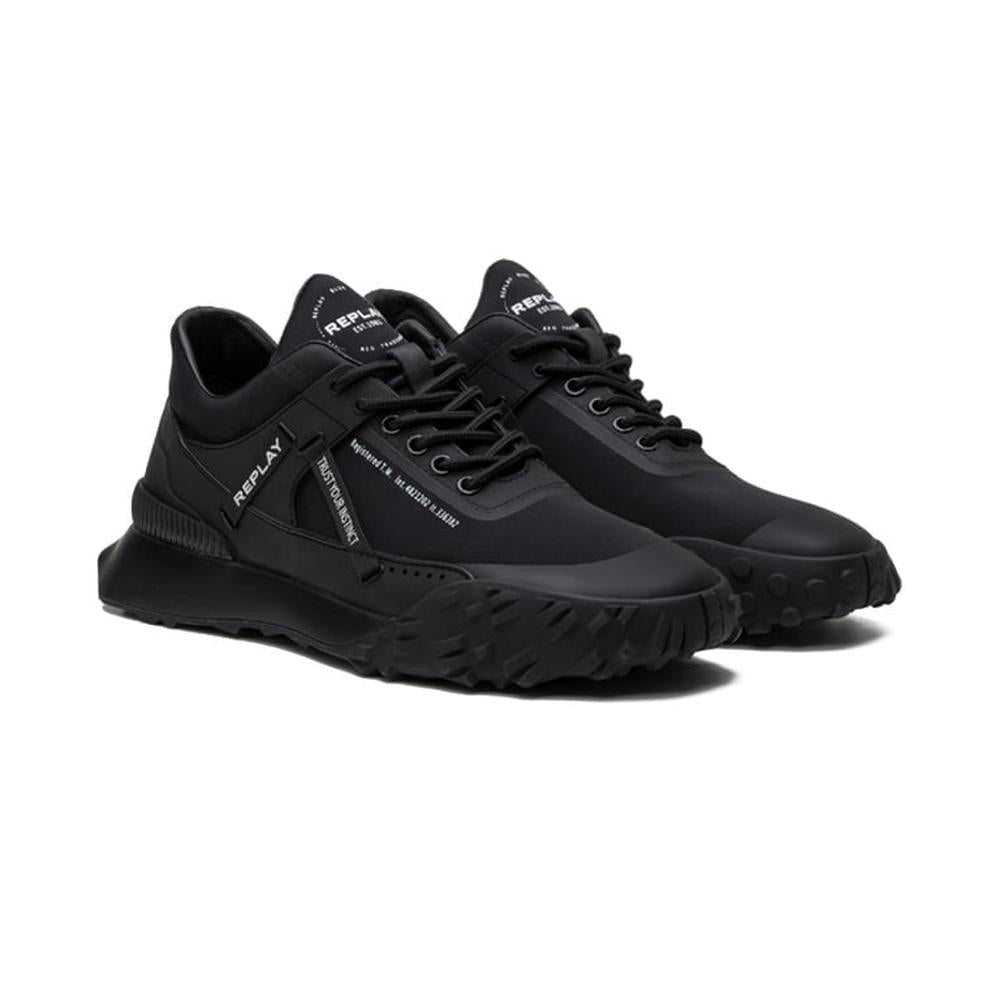 Replay Mens Total 1 Shoes In Black