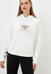 Calvin Klein Women'S Canvas Relaxed Hoodie White