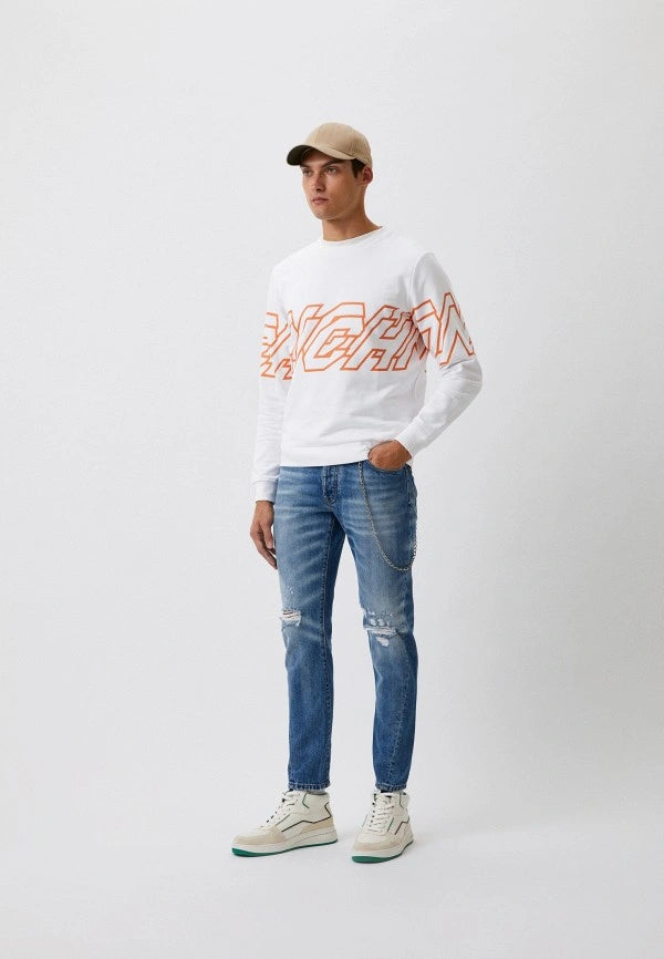 John Richmond Duncam Sweatshirt In White
