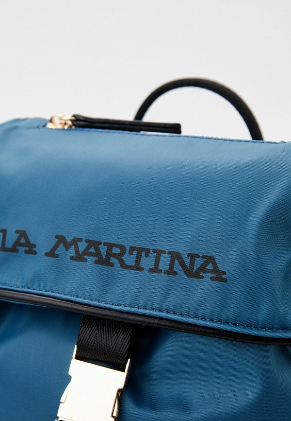La Martina Principe Mayra Backpack In Denim Blue