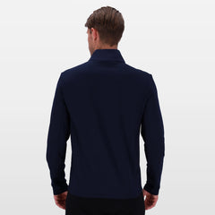 Salomon Mens Run Mid Quarter Zip Jacket Midnight Blue