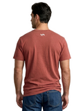 RVCA Mens Blur T-Shirt In Dusty Red