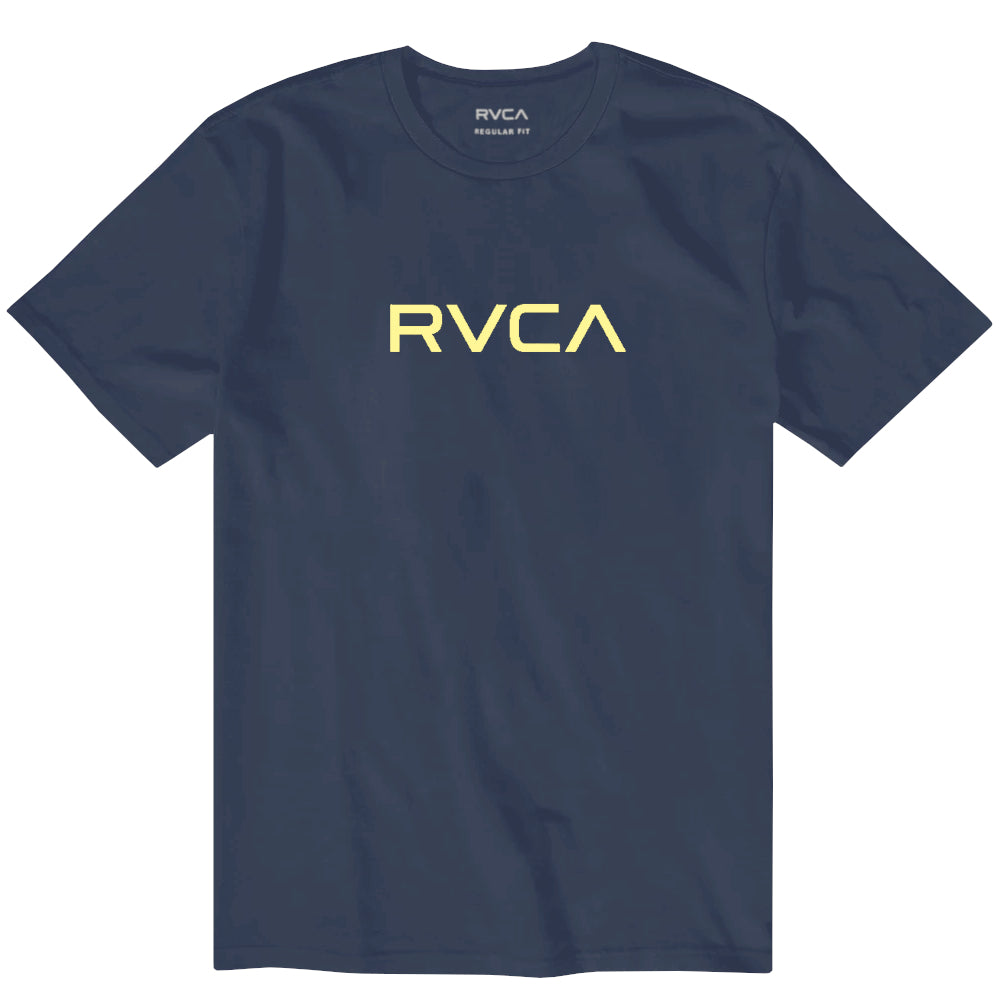 Rvca Big Rvca Short Sleeve T-Shirt In Navy