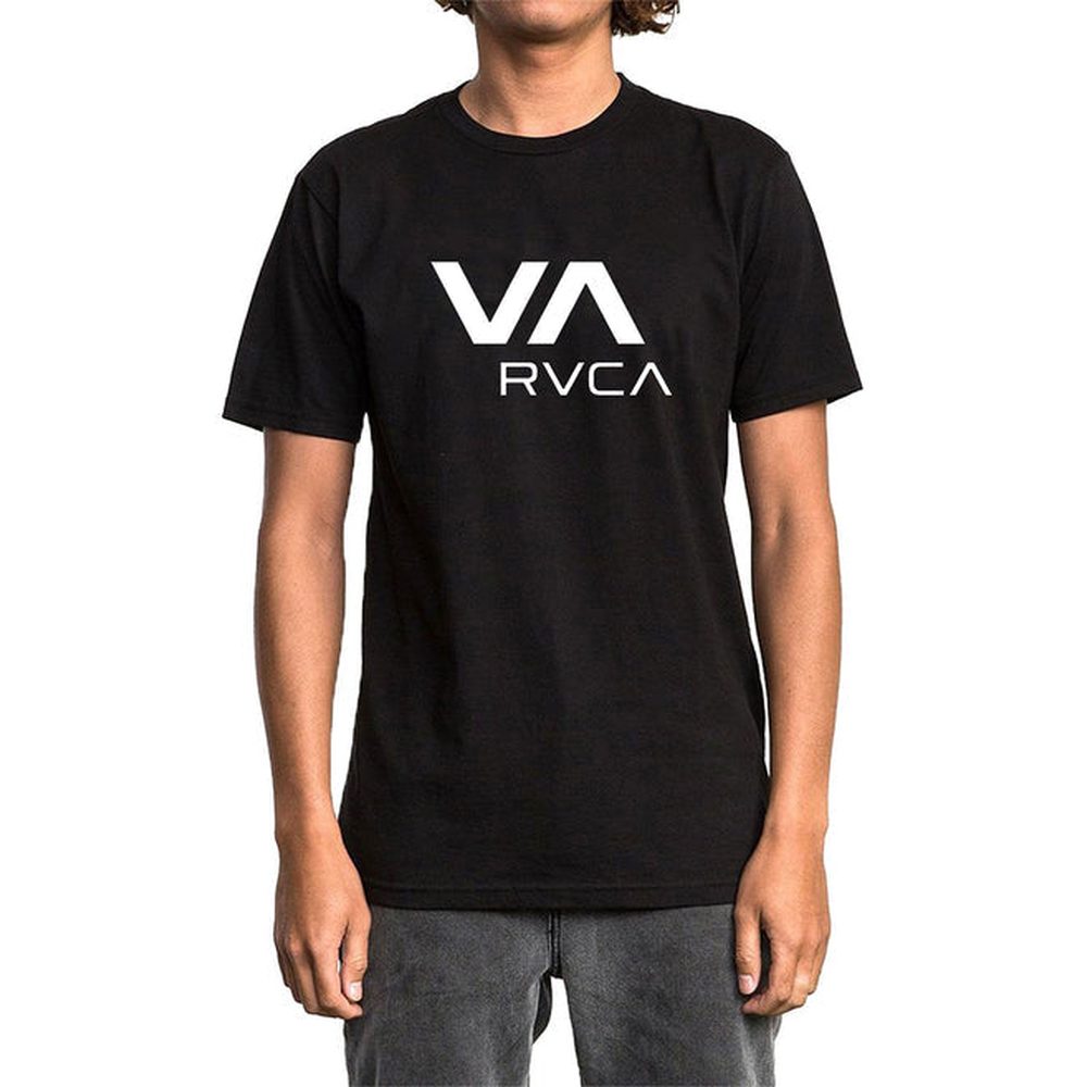 RVCA Mens VA Short Sleeves T-Shirt In Black