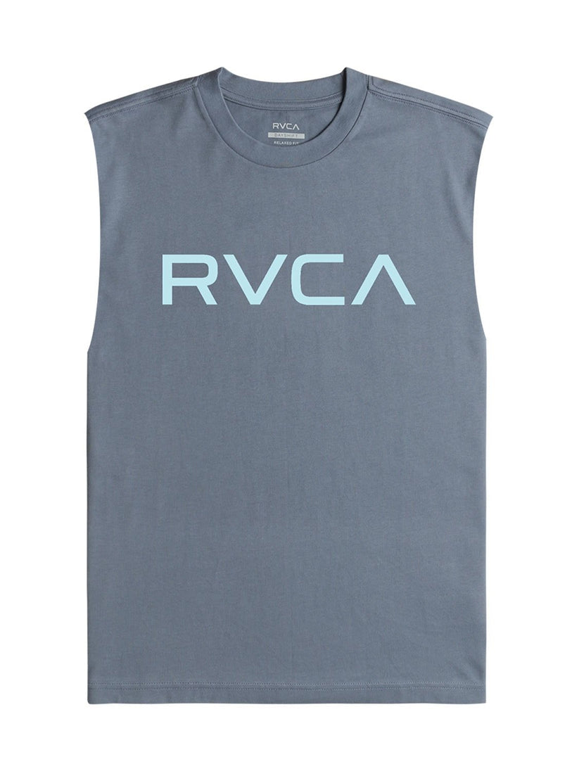RVCA Boys Big Muscle Tank Top In Flinstone