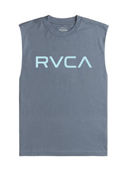 RVCA Boys Big Muscle Tank Top In Flinstone