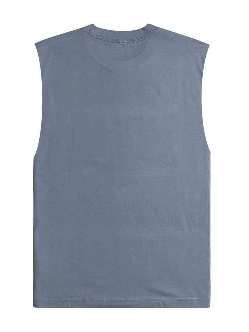 RVCA Boys Big Muscle Tank Top In Flinstone