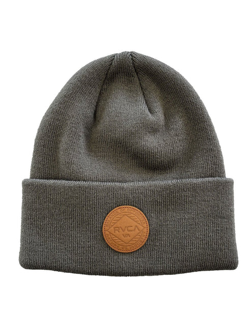 Rvca Mens Va Circle Beanie Mushroom