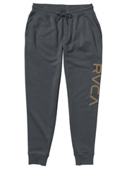 RVCA Mens Embroidered Trackpants In Black