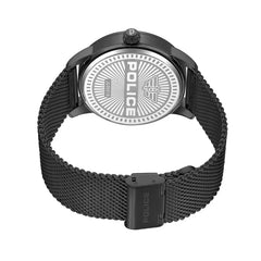 Police Gents Black Mesh Strap Watch