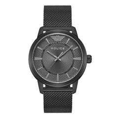 Police Gents Black Mesh Strap Watch