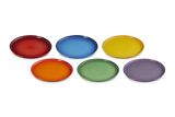 Le Creuset Rainbow Set of 6 Salad Plate In Rainbow