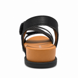 Hush Puppies Womens Alba Leather Sandals In Black