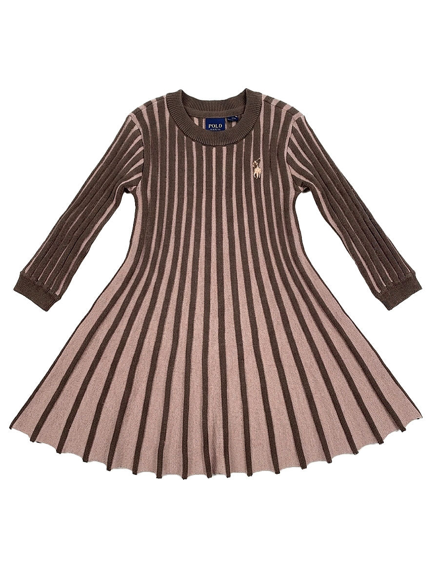 Polo Girls Rebecca Knitted Dress In Iron
