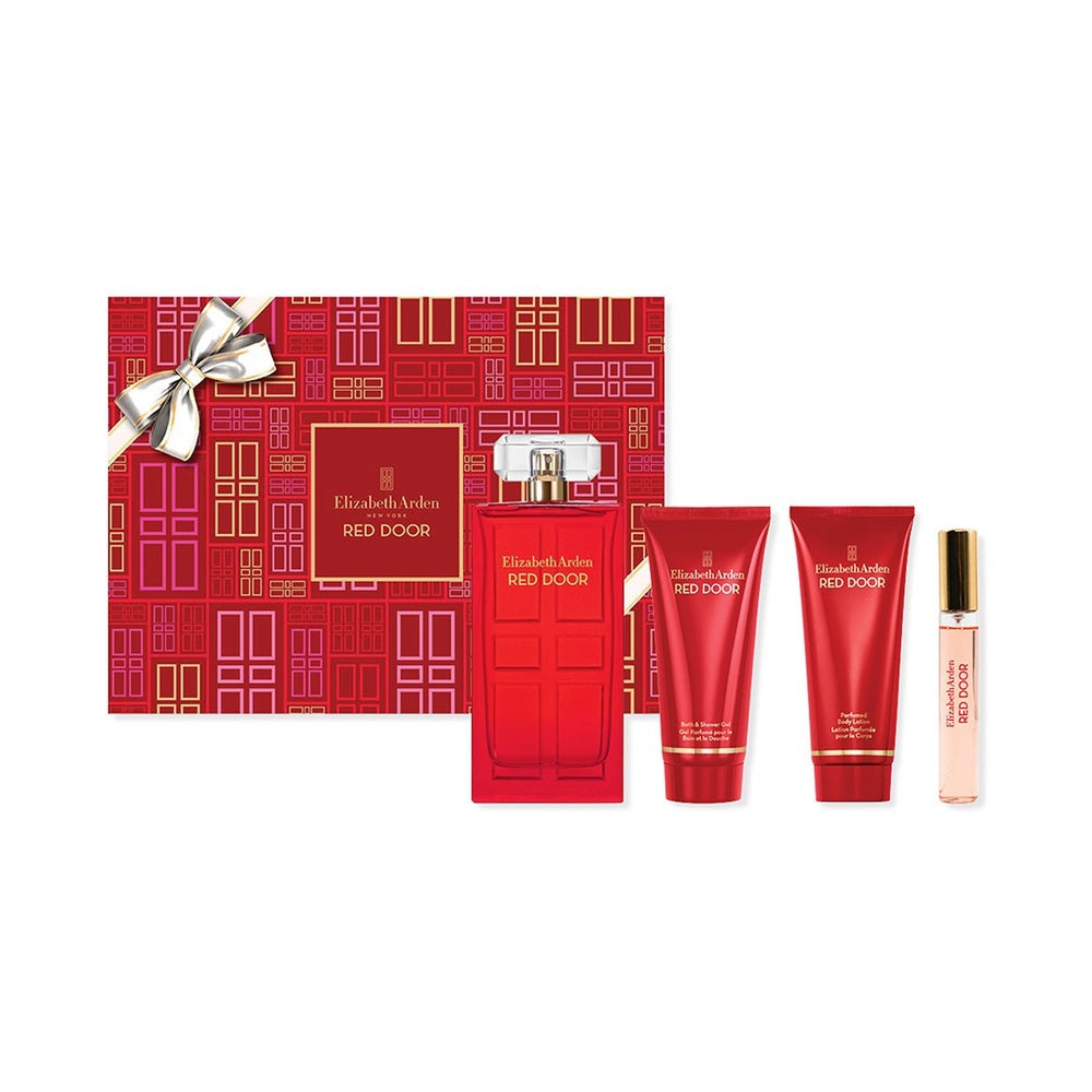 Elizabeth Arden Womens Red Door Prestige 4 Piece Eau De Toilette Gift Set