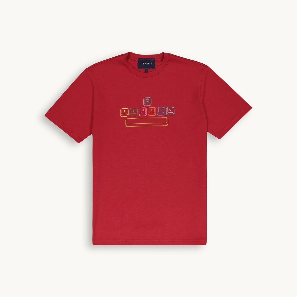 Tshepo Jeans Mens Typewriter T-Shirt In Red