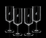 Polo Red Wine Glasses 4 Piece Set In Transparent