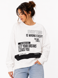 Replay Ladies Classic Sweatshirt In White