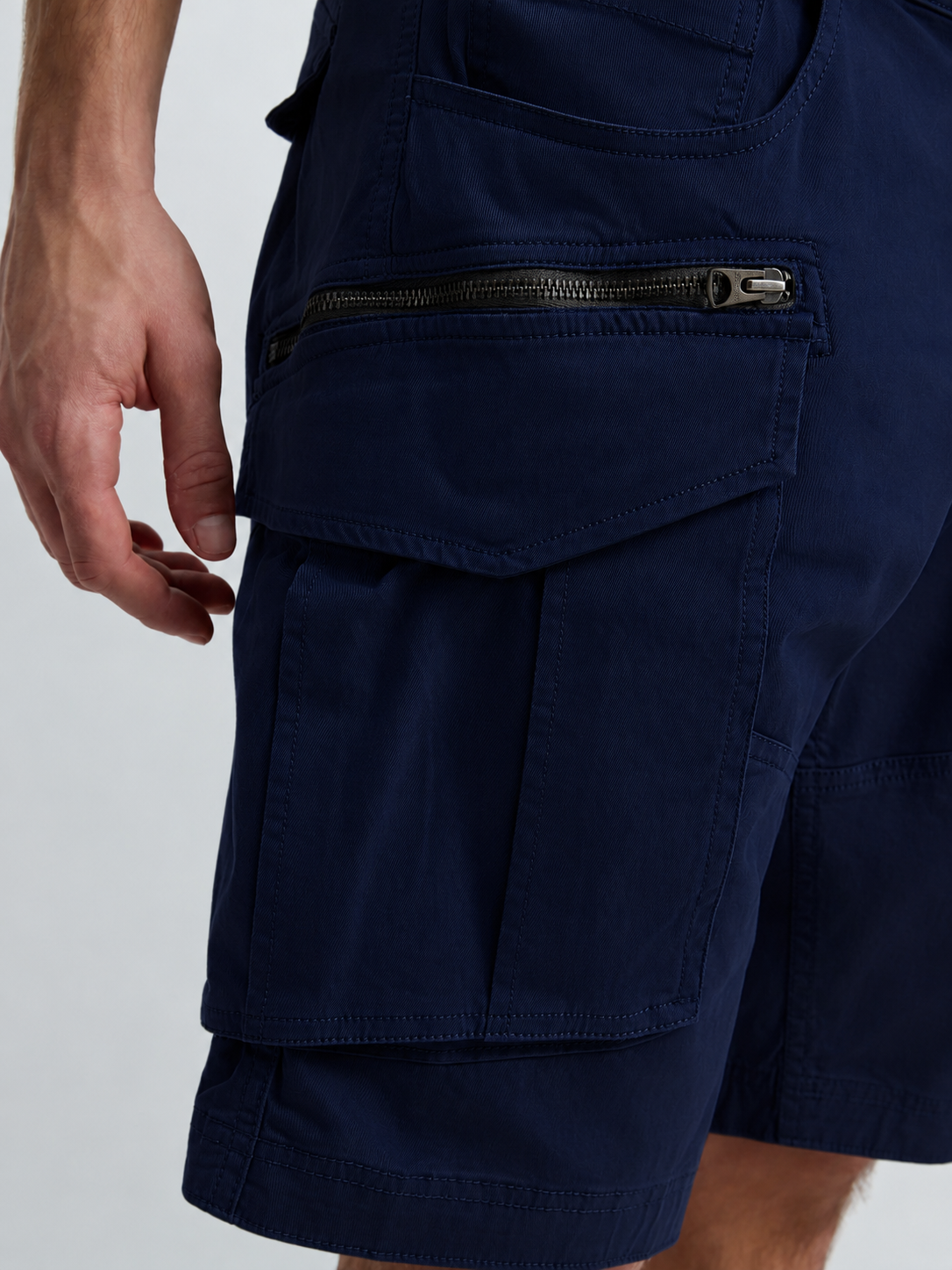 Replay Mens Joe Cargo Shorts in Navy