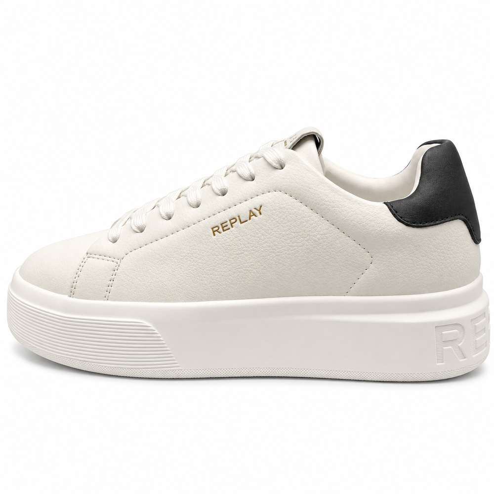 Replay Mens Notting Medium Sneakers In White