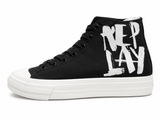 Replay Mens Snap Brush Sneakers In Black/White