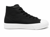Replay Mens Snap Brush Sneakers In Black/White