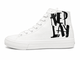Replay Mens Snap Brush Sneakers In White