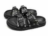 Replay Womens Goya Buckles Sandals In Black