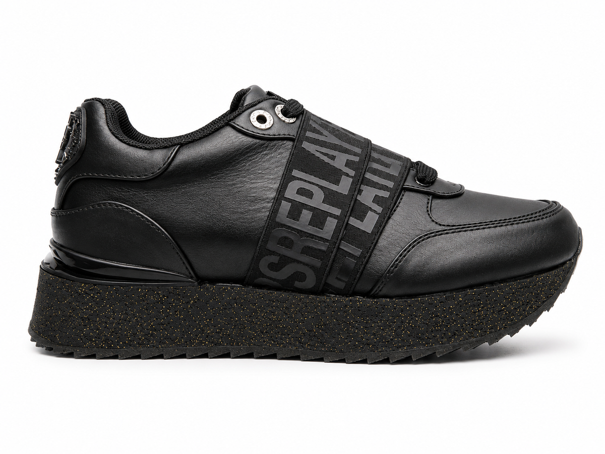 Replay Womens Penny Belt Sneakers In Black