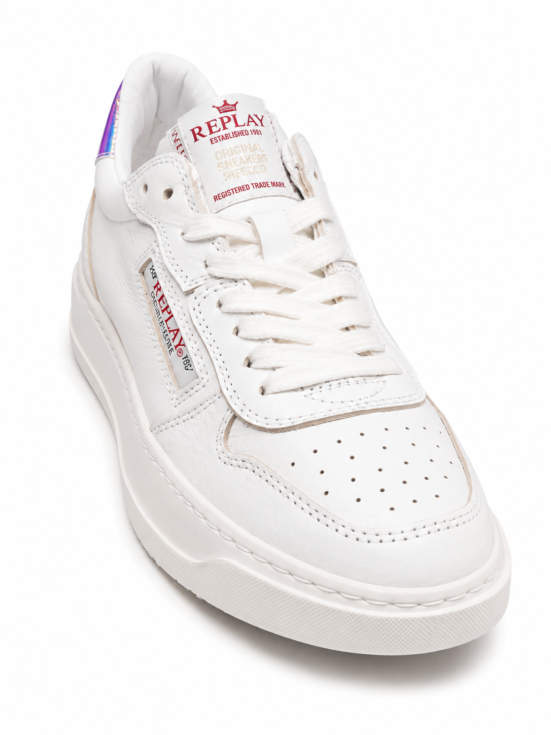 Replay Womens Reload Total 2 Sneakers In Off White