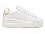 Replay Womens University Replay Sneakers In White & Platin