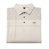 Loreti Mens Rive Long Sleeve Golfer In Cream