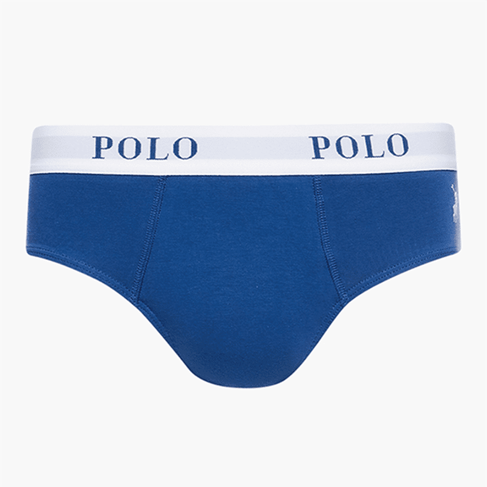 Polo Mens Rob Plain Knit Briefs In Royal Blue