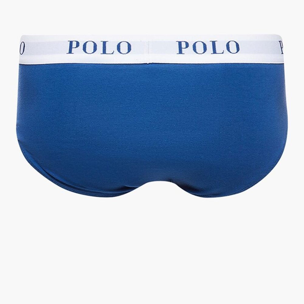 Polo Mens Rob Plain Knit Briefs In Royal Blue