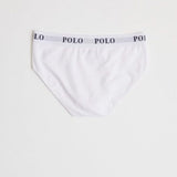 Polo Mens Rob Plain Knit Briefs In White
