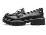 Rock & Co Ladies Chainz 11 Flat Shoes In Black