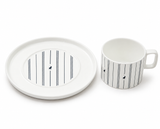 Polo Rope Design Tea Set 8 Piece Set In White/Navy