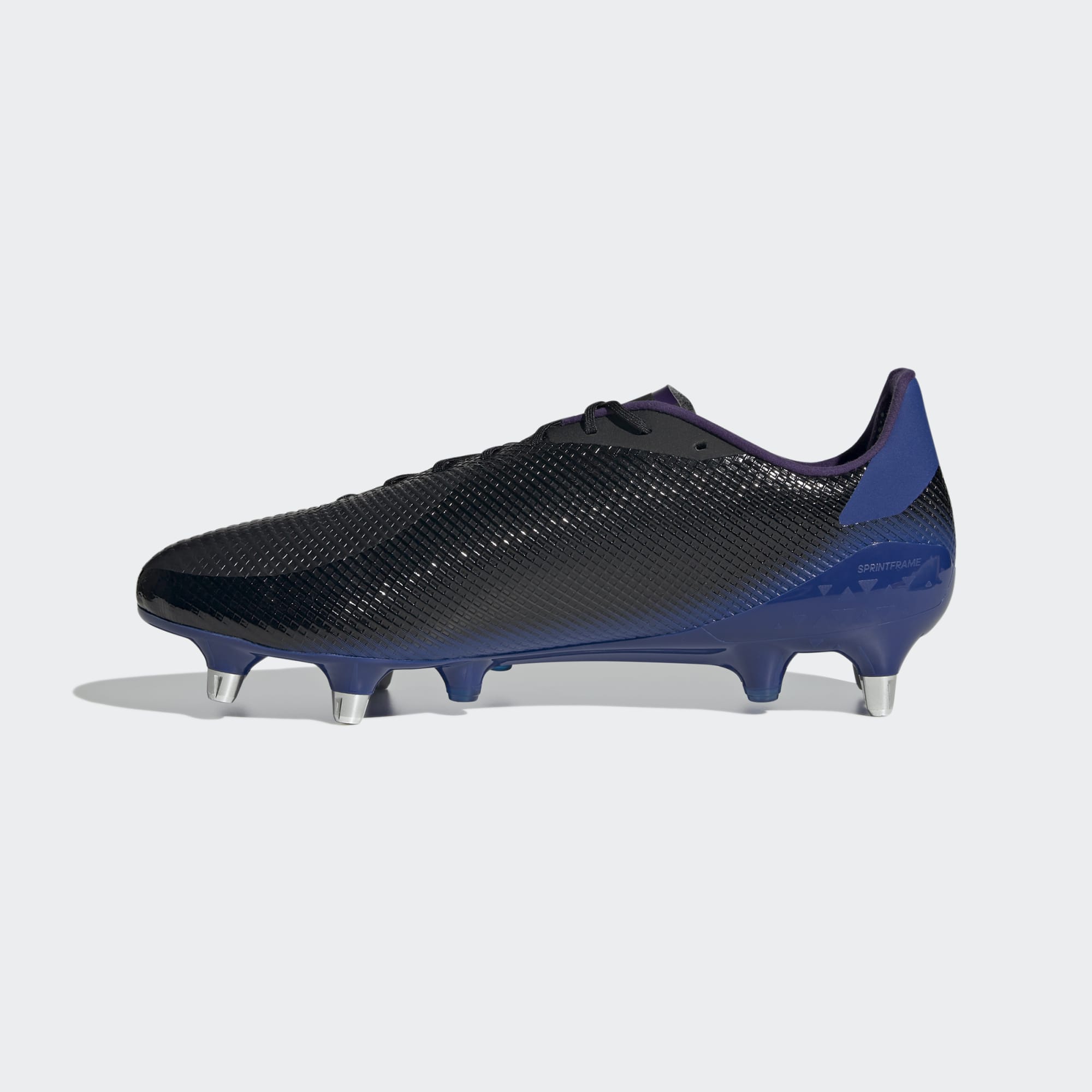 Adidas Unisex Rugby Adizero RS7 SG Boots In Core Black / Beam Green / Team Shock Pink