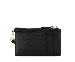 Marc Jacobs Leather Topzip Wristlet Wallet-Black