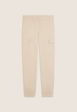 Freddy Womens Knitted Stretch Cargo Pants In Whitecup Gray