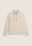 Freddy Womens Knitted Full Zip Sweatshirt In Whitecup Gray